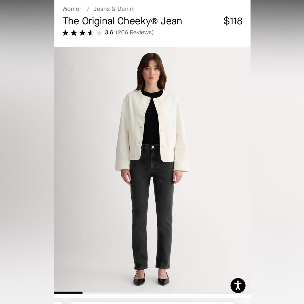 NWT Everlane Original Cheeky Jean 29